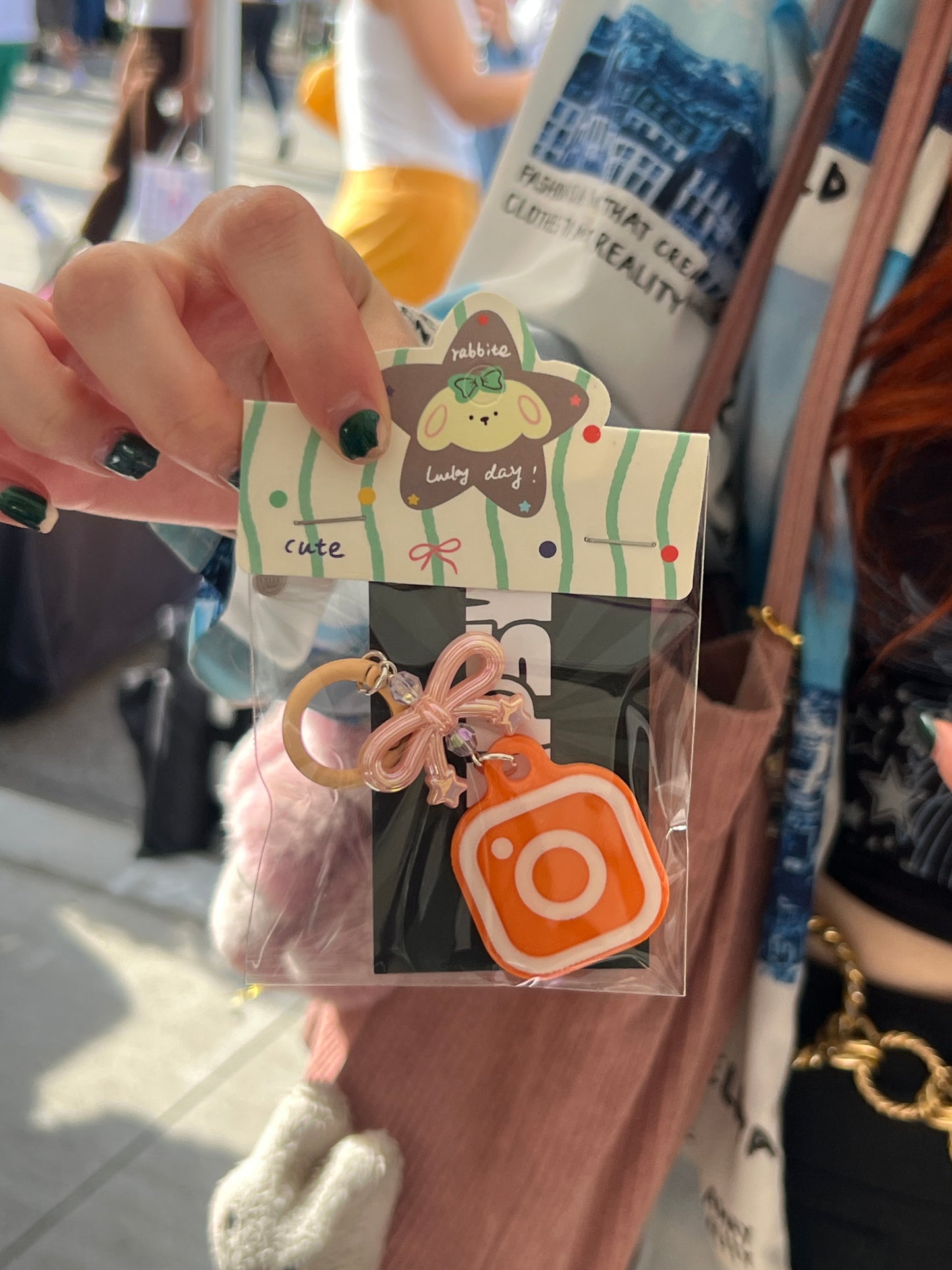 TAPSY Social Media NFC Smart Tag IG Rainbow Purple&White