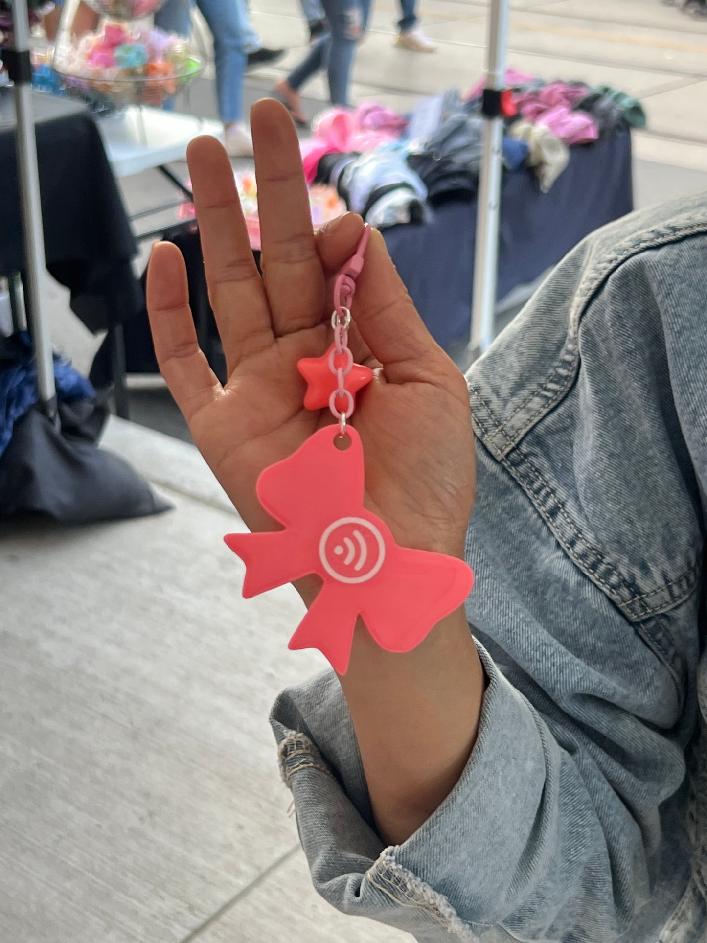 TAPSY Pink Bow NFC Smart Tag