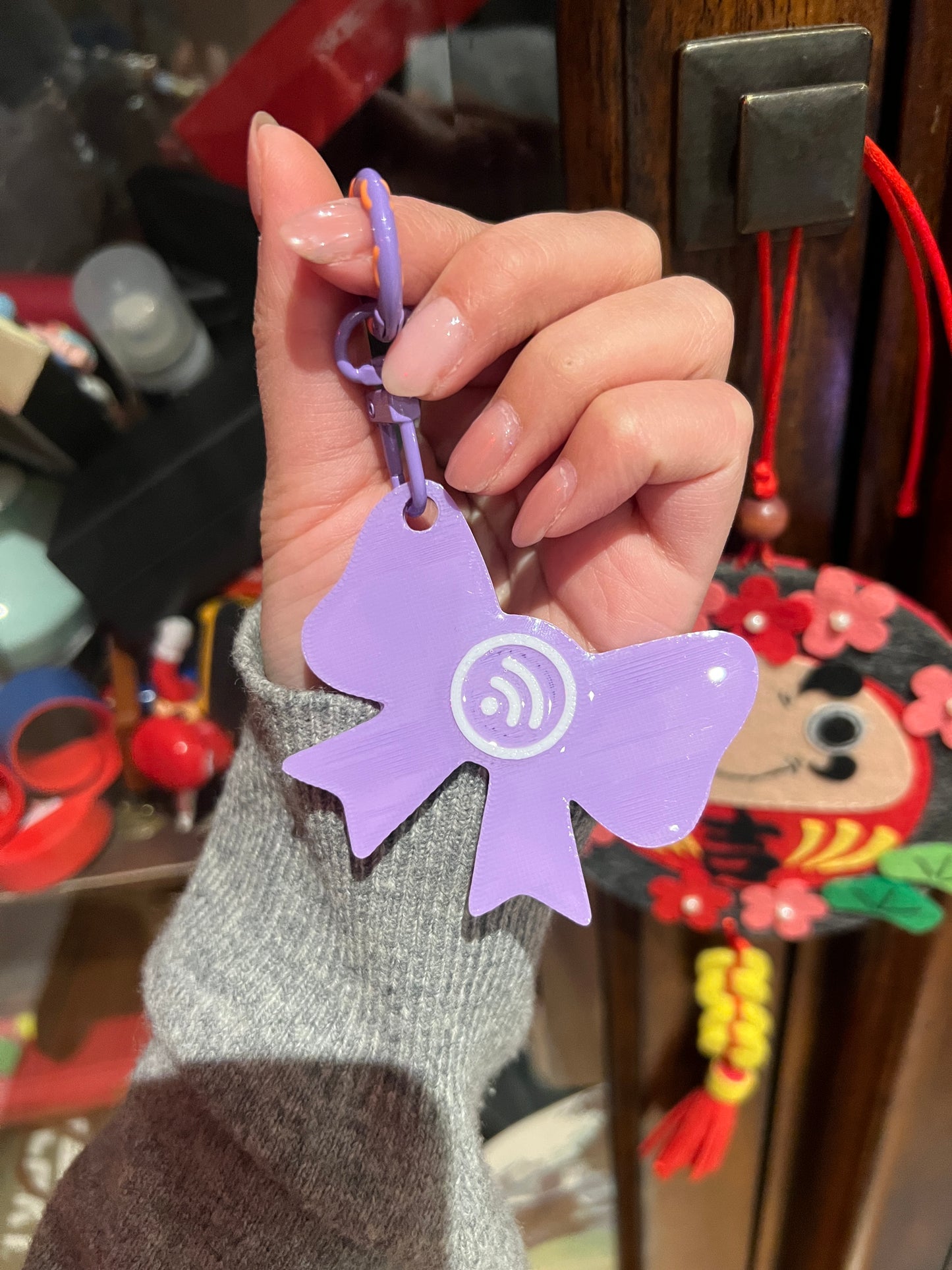 TAPSY Purple Bow NFC Smart Tag