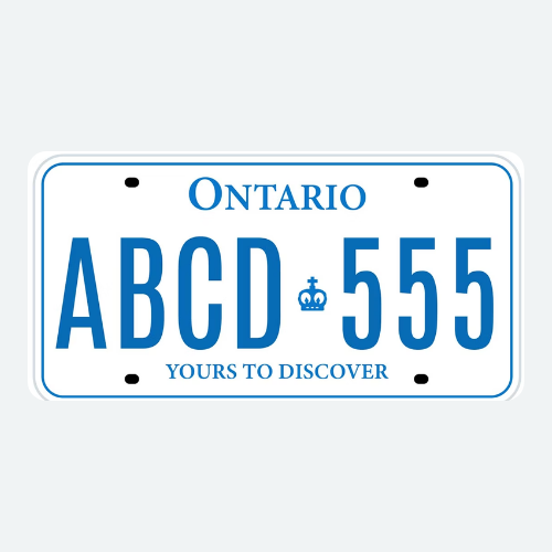 [CUSTOMIZE] Mini Ontario Car Plate with Smart Tag